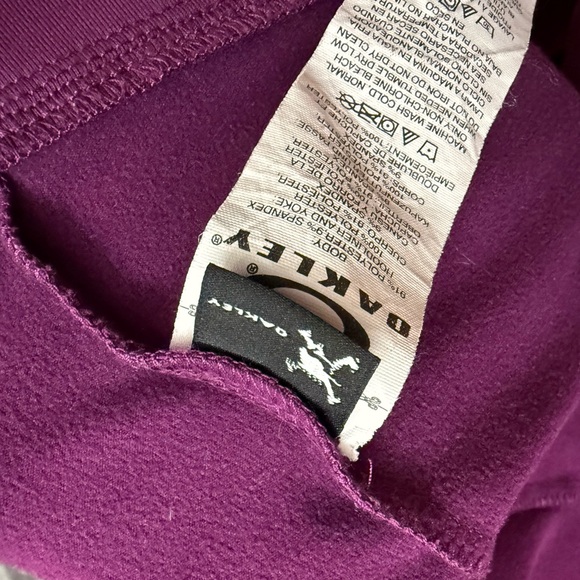 Oakley Purple Full Zip Hooded Jacket Softshell Athletic - Picture 5 of 6